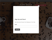Tablet Screenshot of kingbean.com
